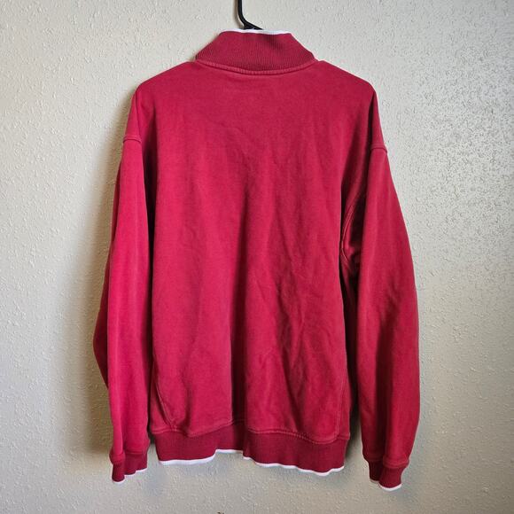 Nike Team Oklahoma Sooners 1/4 Zip Long Sleeve‎ Sweatshirt Men's Size Medium - Picture 2 of 4